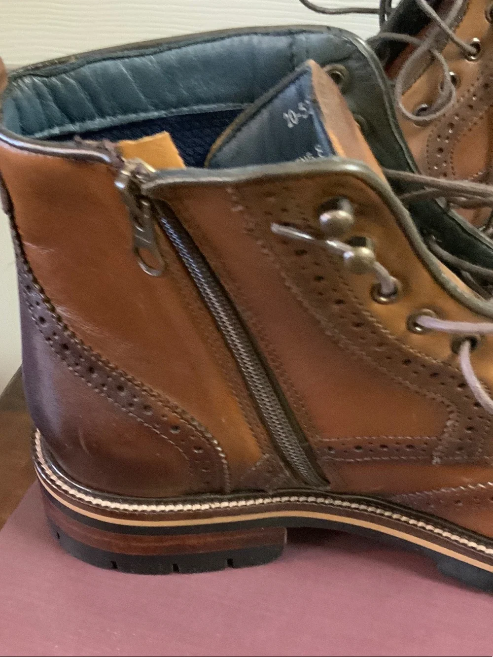 Johnston & Murphy Brown Leather Chukka Wingtip Boots. CODY 20-5520